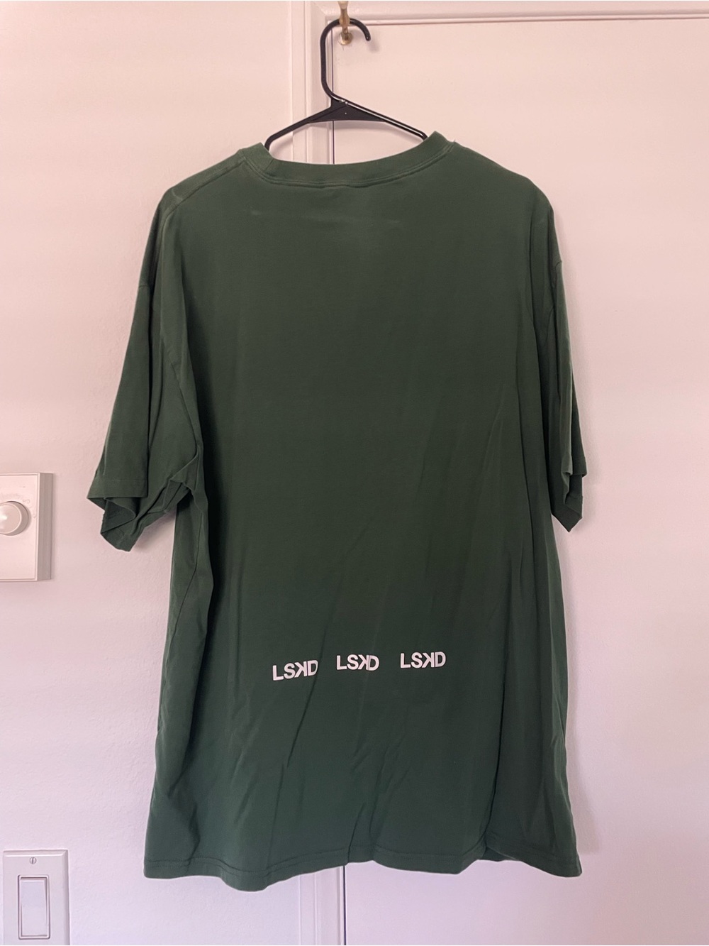 LSKD Men's Crew Neck Tee in Deep Green